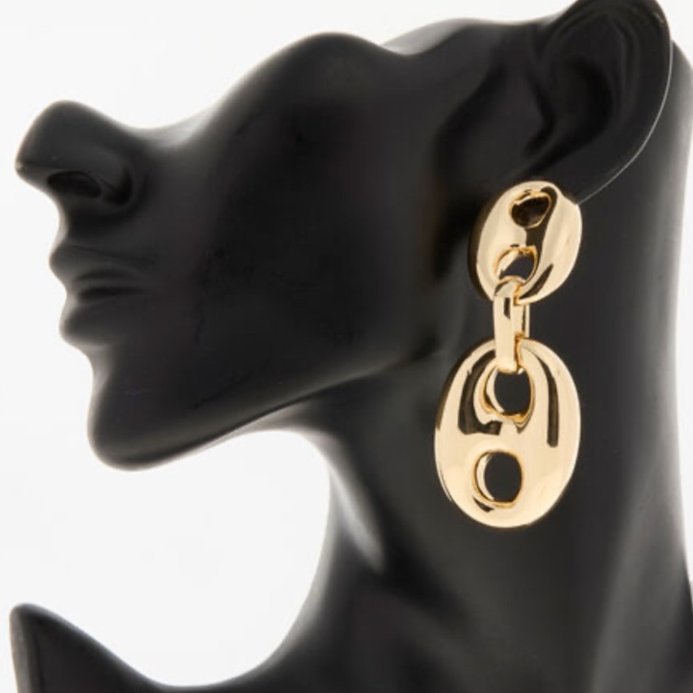 NWT ⚜️👑⚜️ Song of Style By Aimee Song Link Drop Statement Earrings